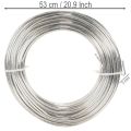 Fio de alumínio prateado, 3 mm, fio para artesanato e projetos criativos, 1 kg | Floristik24.pt