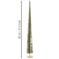 Árvore de Natal artificial com base de madeira para decoração natalina, 80 cm | Floristik24.pt
