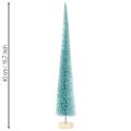 Árvore de Natal artificial, esguia, com base de madeira, 40 cm | Floristik24.pt