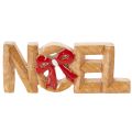 Letras "Noel" com laço, decoração de Natal, 18 cm | Floristik24.pt