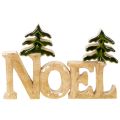 Suporte de Natal Noel com duas árvores de Natal de 18 cm | Floristik24.pt