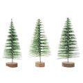 Mini árvores de Natal artificiais para decoração de mesa, cobertas de neve, 6 cm, 12 peças. | Floristik24.pt