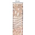 Fita decorativa com estampa animal, padrão de leopardo, fita para presentes, 25 mm de largura, 20 m de comprimento. | Floristik24.pt