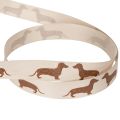 Fita para presentes com estampa de cachorro dachshund para trabalhos manuais e artesanato, 15 mm x 18 m | Floristik24.pt