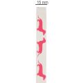 Fita decorativa com estampa de dachshund, fita para presente, 15 mm de largura, 18 m de comprimento. | Floristik24.pt
