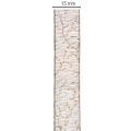 Fita decorativa, fita de organza transparente para decoração de mesa, 15 mm de largura, 20 m de comprimento. | Floristik24.pt