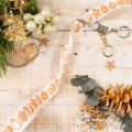 Fita decorativa com figuras de biscoito de gengibre. Fita festiva para presentes de Natal. 25 mm x 18 m. | Floristik24.pt