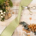 Fita decorativa com glitter, fita larga para embrulho de presentes, 55 mm de largura, 15 m de comprimento. | Floristik24.pt