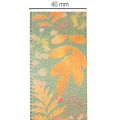 Fita decorativa com motivo de folha, decoração de outono, 40 mm x 15 m | Floristik24.pt