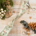 Fita decorativa com motivo de veado, floresta e flores, 40 mm x 15 m | Floristik24.pt