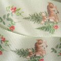 Fita decorativa com motivo de veado, floresta e flores, 40 mm x 15 m | Floristik24.pt