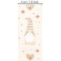 Fita decorativa com gnomos e corações para presentes e artesanato, 40 mm x 15 m | Floristik24.pt