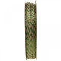 Floristik24 Deco ribbon linho verde, natural 4mm fita de presente fita decorativa 20m