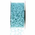 Floristik24 Deco ribbon mesh ribbon azul claro Tiffany 40mm 10m