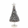 Floristik24 Árvore de Natal decorativa de anis estrelado branco lavado com glitter 30cm