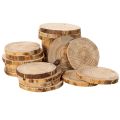 Fatias redondas de madeira natural para decoração e artesanato, 6 cm, 300 g | Floristik24.pt