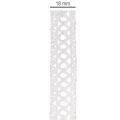 Fita de renda decorativa, algodão, para design criativo, 18mm, 10m | Floristik24.pt