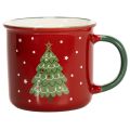 Floristik24 Caneca de Natal com motivo de árvore de Natal, 9 cm