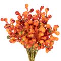 Floristik24 Cacho de bagas laranja, com 20 cm de comprimento.