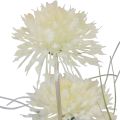 Floristik24 Flores artificiais bola flor allium cebola ornamental artificial branca 90cm