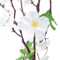 Floristik24 Guirlanda de flores guirlanda de flores artificiais flores brancas 160cm