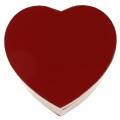 Floristik24 Caixa de flores com coração vermelho 14/16 cm conjunto de 2