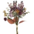 Bouquet cardo artificial eucalipto bouquet decoração floral 36cm