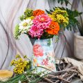 Floristik24 Vaso de flores deco jarro de metal vintage decoração de jardim plantador H23cm