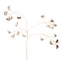 Floristik24 Ramo de Feijão com Flor Metálico, Planta Artificial de Natal, 80cm, 3 peças