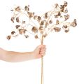 Ramo de Feijão com Flor Metálico, Planta Artificial de Natal, 80cm, 3 peças | Floristik24.pt