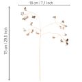 Ramo de Feijão com Flor Metálico, Planta Artificial de Natal, 80cm, 3 peças | Floristik24.pt