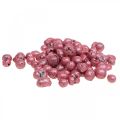 Floristik24 Brilliant deco pearls grânulos de pérola vermelha 4-8mm 330ml
