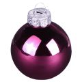 Bolas de árvore de Natal bolas de vidro Berry Mix Ø5cm 24 unidades Berry rosa bege creme brilhante | Floristik24.pt