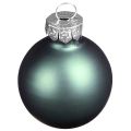 Bolas de árvore de Natal em vidro verde madrepérola cinza Ø5cm 24 unidades | Floristik24.pt