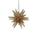 Floristik24 Decorações para árvores de Natal com estrelas brilhantes 7,5 cm 8 unidades de ouro
