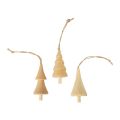 Floristik24 Decorações para árvores de Natal, abeto de madeira, pingente de madeira natural 7-8 cm 12 unidades