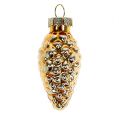 Floristik24 Cones de decoração para árvores de natal 5-6 cm sortidos ouro branco 16pcs