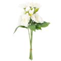 Arranjo de rosas artificiais de Natal, brancas, decoração natalina artificial | Floristik24.pt