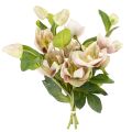 Floristik24 Arranjo de rosas de Natal artificiais, 30 cm, com 4 peças.