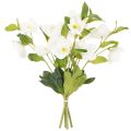 Buquê de rosas artificiais de Natal brancas para decoração, 40 cm, 4 peças. | Floristik24.pt