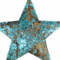 Floristik24 Estrela de coco azul 5cm 50pcs estrelas espalhadas decoração de mesa