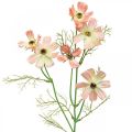 Floristik24 Cosmea cesta de jóias pêssego flores artificiais flores de verão 61cm