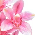 Floristik24 Orquídea Cymbidium artificial 5 flores rosa 65cm