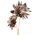 Floristik24 Flor artificial de dália, com haste longa e duas flores, 75 cm