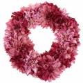 Floristik24 Grinalda de flor de dália rosa velha, malva Ø42cm