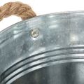 Balde decorativo de metal com