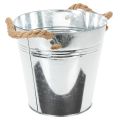Balde decorativo de metal com