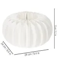 Anel de papel em formato de favo de mel, formato de abóbora redonda grande, 24 cm, pacote com 4 unidades, ideal para flores secas e decoração de outono. | Floristik24.pt