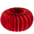 Floristik24 Decoração de mesa moderna em formato de abóbora de papel em formato de favo de mel, redonda, 24 cm, pacote com 4 peças