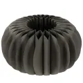 Floristik24 Decoração de mesa em papel com formato de favo de mel em formato de abóbora, dobrável, redonda, 34 cm, 2 peças.